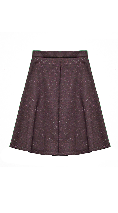 Obakki Flare Skirt with Front Pleat Obakki Flare Skirt with Front Pleat