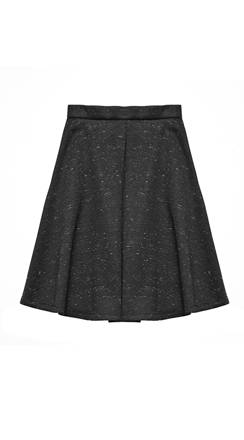 Obakki Flare Skirt with Front Pleat Obakki Flare Skirt with Front Pleat