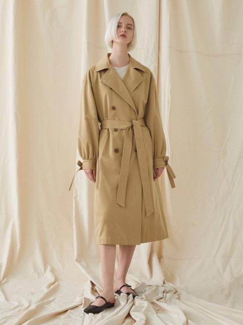 Millogrem Blume Oversized Trench Coat - Beige | Garmentory