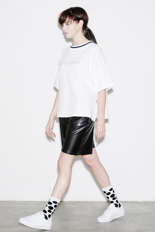 ROCKET X LUNCH Oversized Side Zip Top- White ROCKET X LUNCH Oversized Side Zip Top- White
