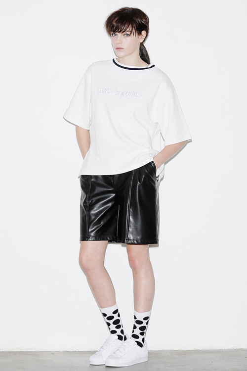 ROCKET X LUNCH Oversized Side Zip Top- White ROCKET X LUNCH Oversized Side Zip Top- White
