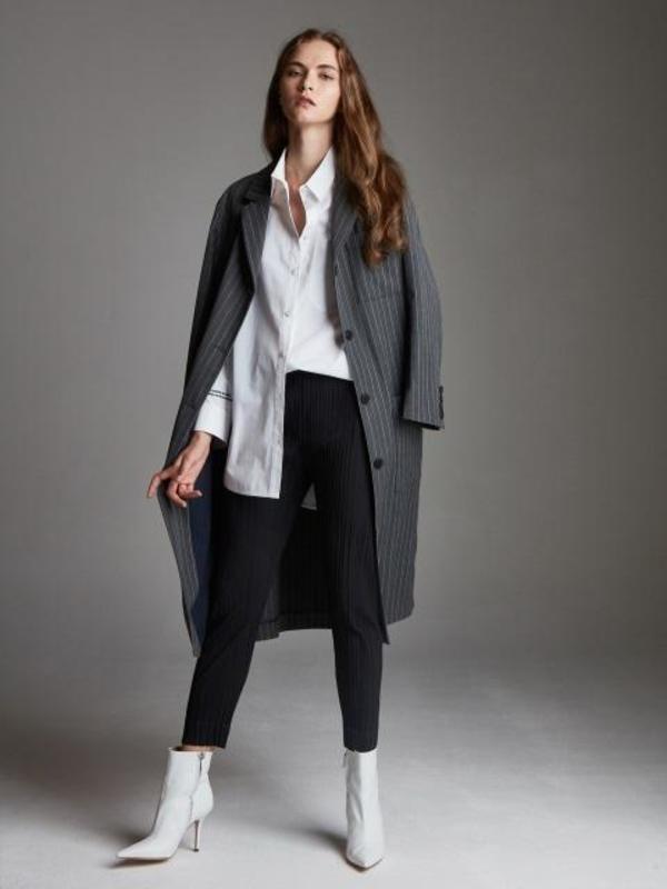 striped duster jacket