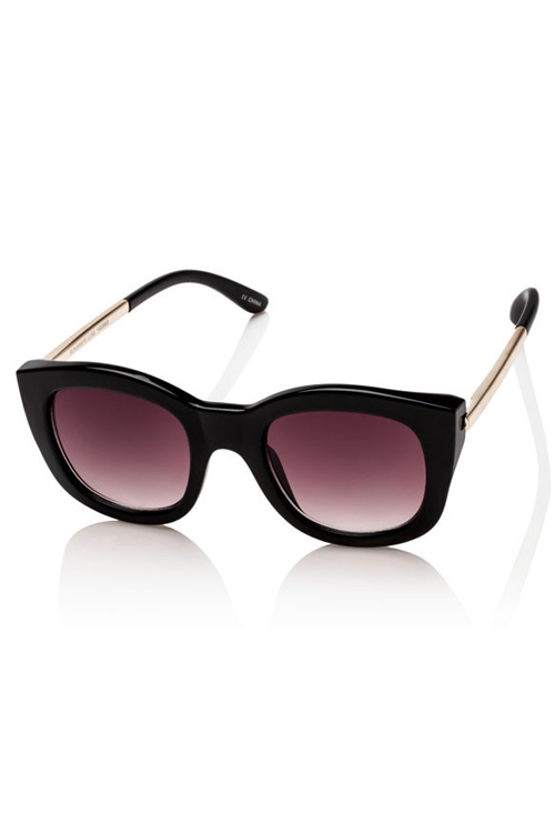 Le Specs Runaways Lux Sunglasses- Black Le Specs Runaways Lux Sunglasses- Black