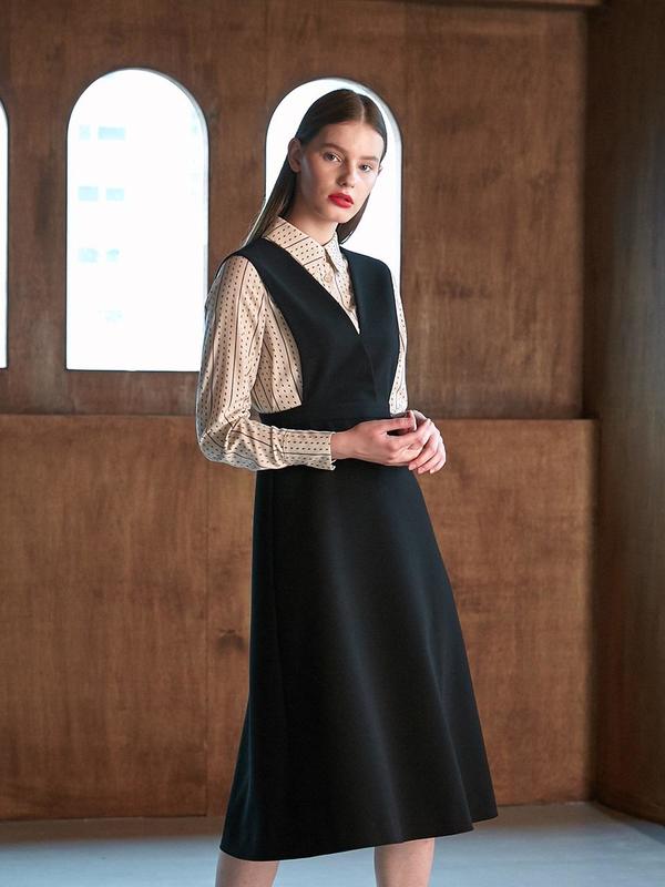 jumper dress black Harriettejones_ on LTK