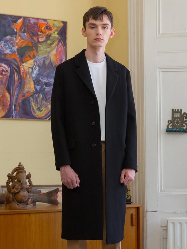 pure wool overcoat