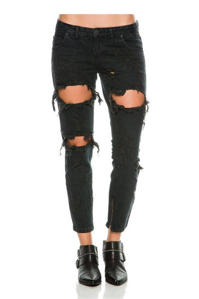ONE TEASPOON Freebird Jeans- Fox Black ONE TEASPOON Freebird Jeans- Fox Black