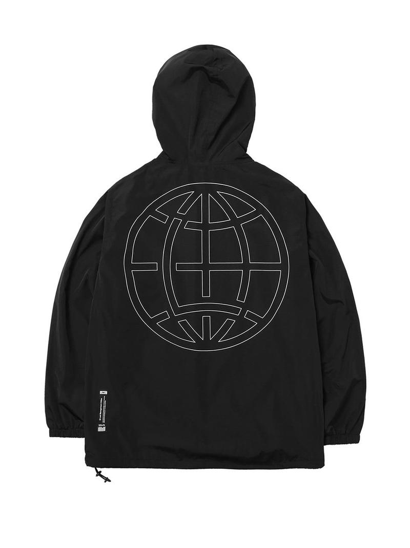 LMC Hoodie Windbreaker Pullover Jacket - Black | Garmentory