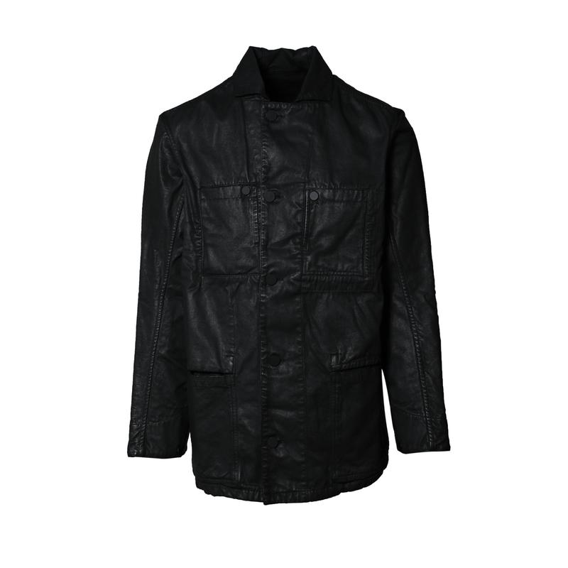 11 by Boris Bidjan Saberi J9 Waxed Jacket - Black Wash | Garmentory