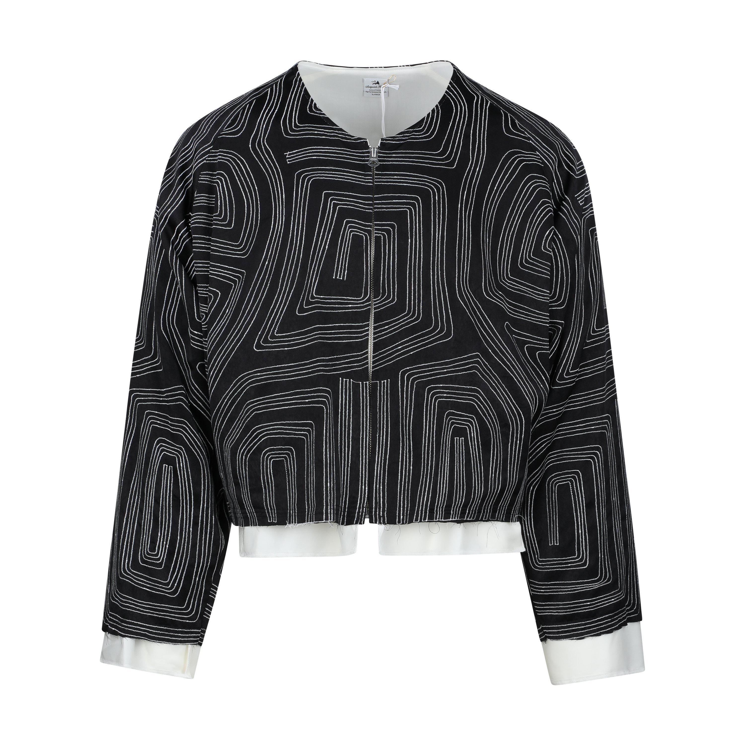 Sasquatchfabrix. Primitive Needlework Jacket Black Garmentory