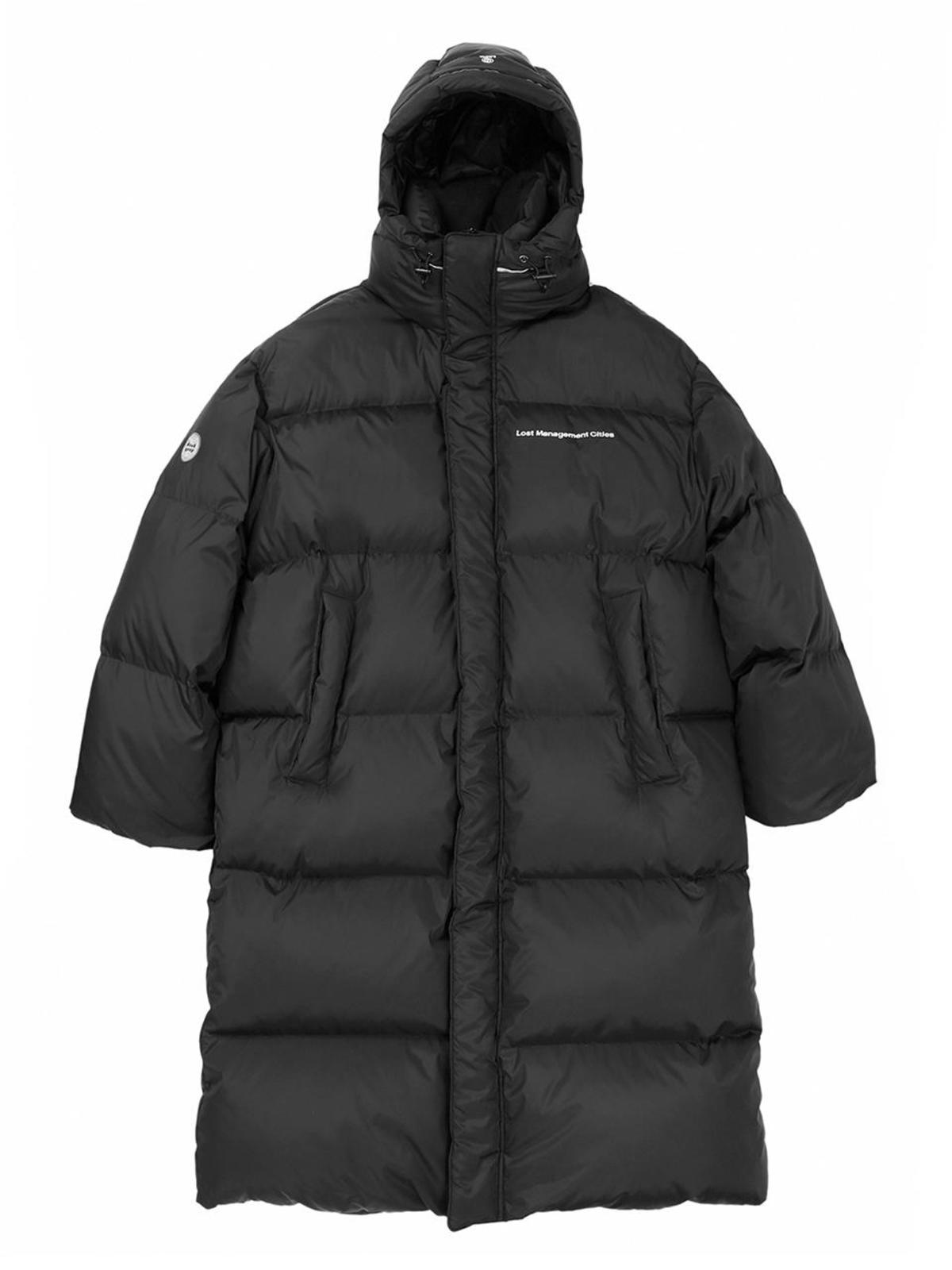 LMC Oversized Long Puffer Coat Black Garmentory