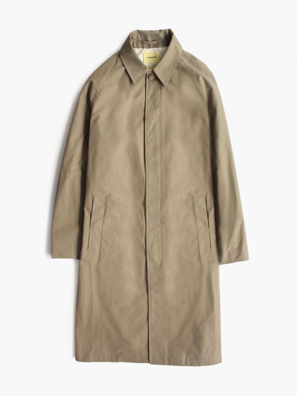 De Bonne Facture Long Mac Raincoat - Earth | Garmentory