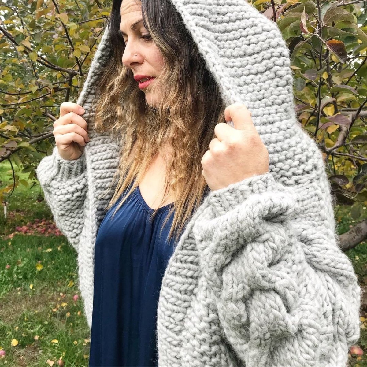 I Love Mr. Mittens CABLE HOODED BOMBER 【公式通販】
