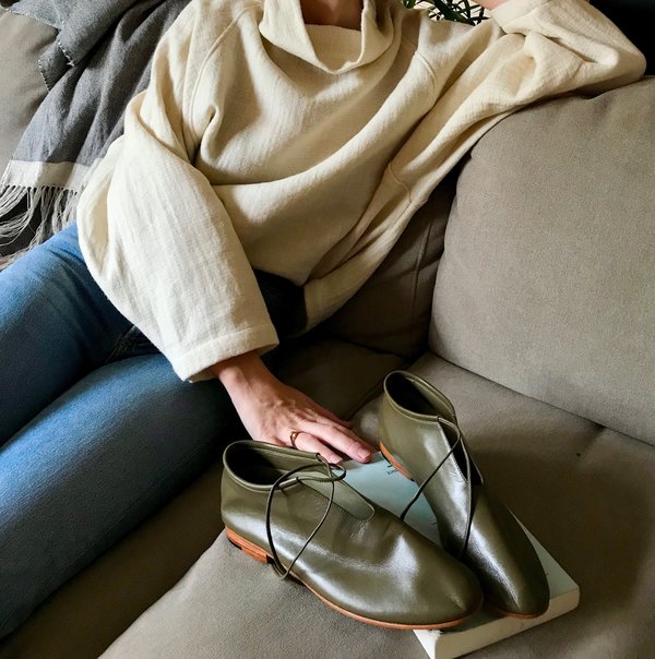 Martiniano Glove Bootie Olive on Garmentory