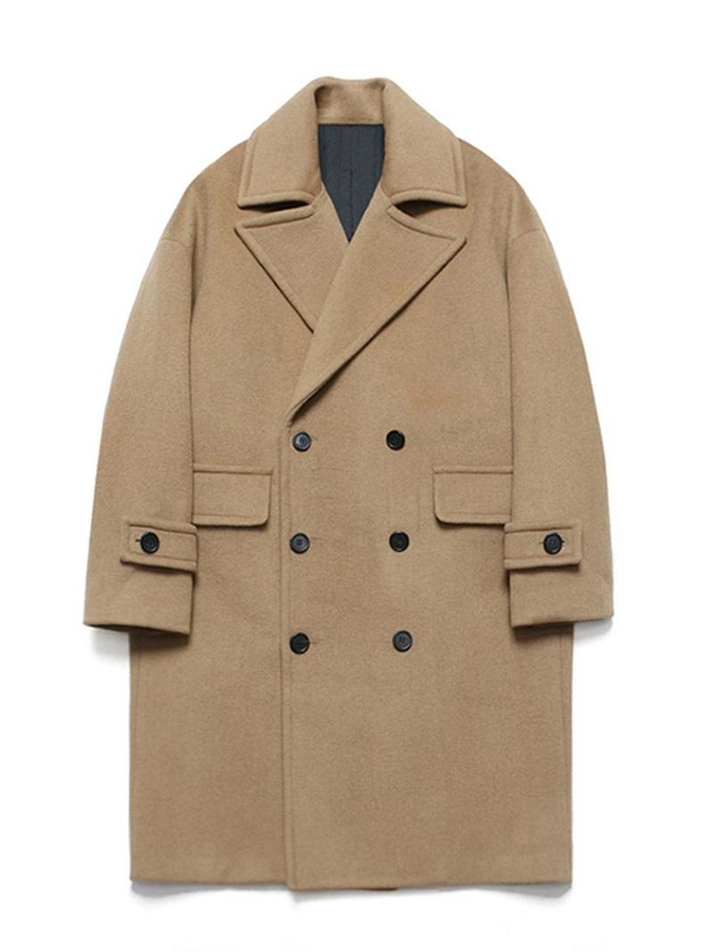 LA FUDGE STORE Wool Over Double Coat - Rich Beige | Garmentory