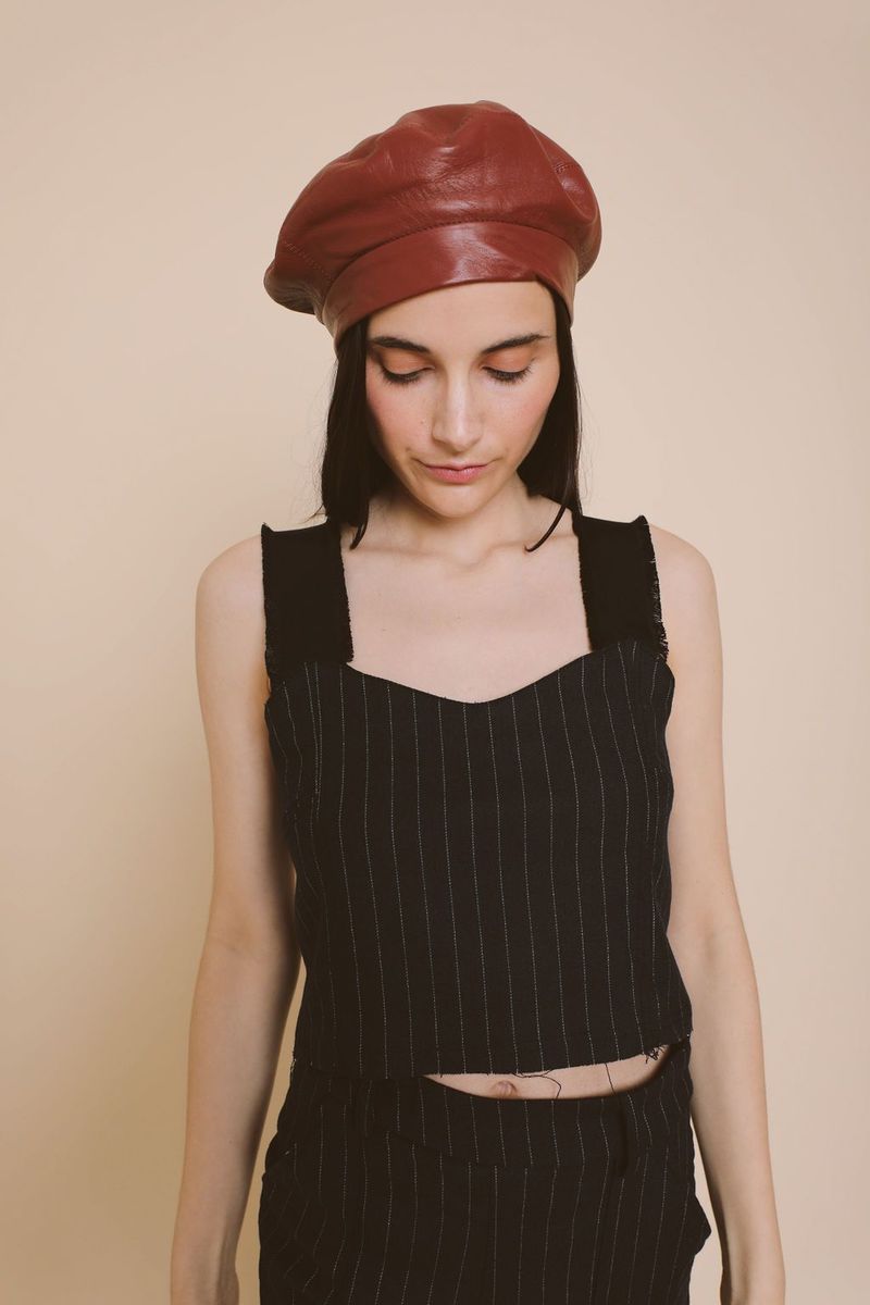 Suzanne Rae Loose Corset Top - Navy