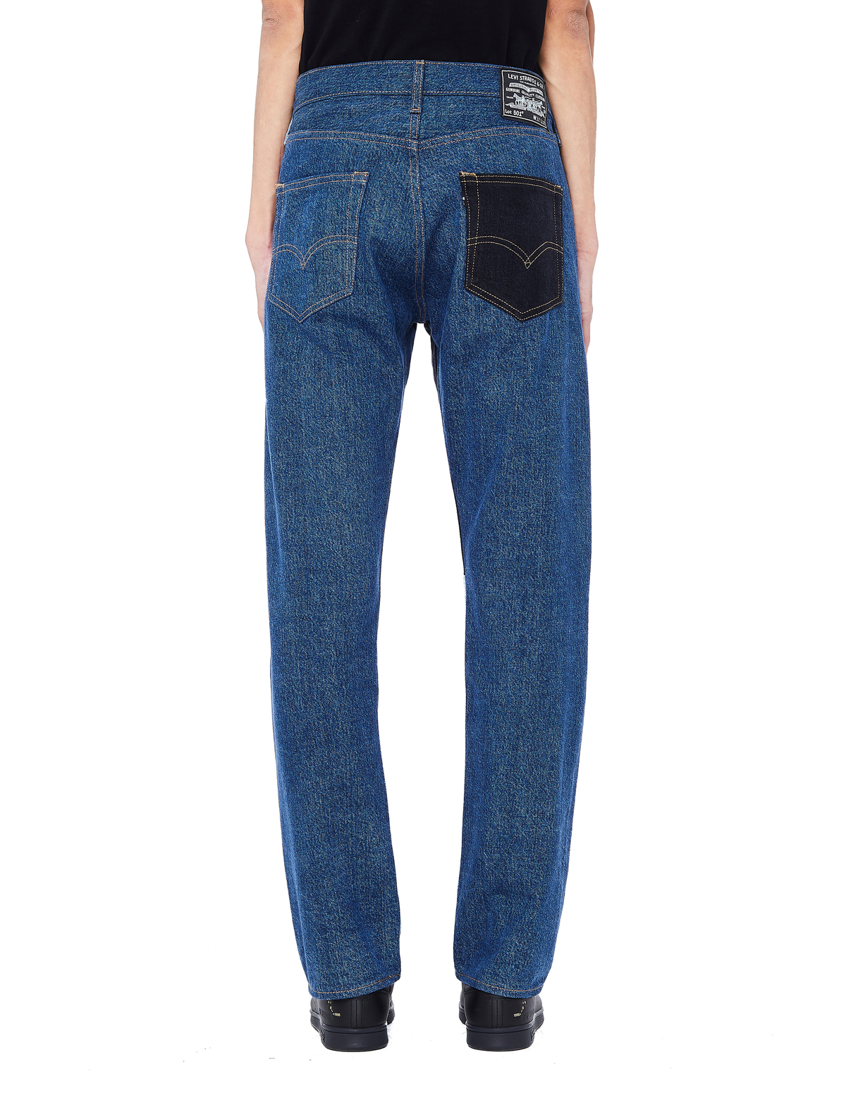 Gosha Rubchinskiy Patchwork Jeans - Navy Blue | Garmentory