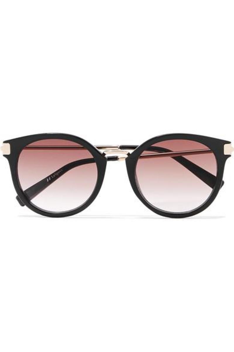 Le Specs Last Dance Round Frame Gold Tone Sunglasses Garmentory