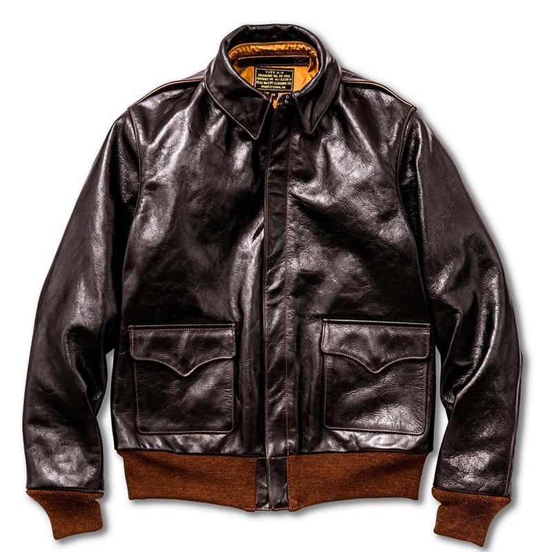 The Real Mccoy's Type A2 Horsehide Leather Jacket Brown Garmentory