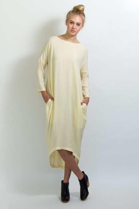 BLACK CRANE COCOON DRESS BLACK CRANE COCOON DRESS