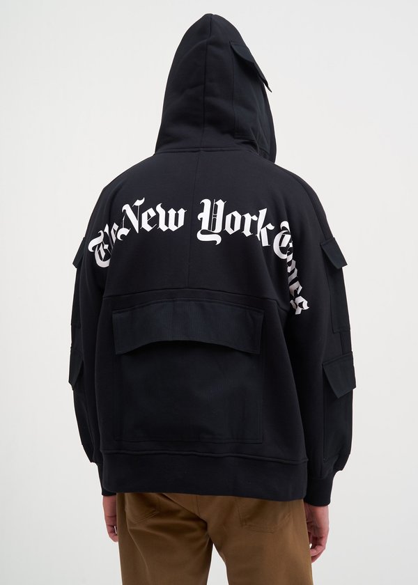 Études New York Times Stream Hoodie - Black | Garmentory
