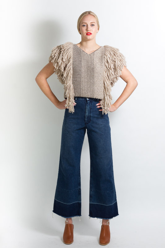 RACHEL COMEY FRINGE CROPPED VEST RACHEL COMEY FRINGE CROPPED VEST