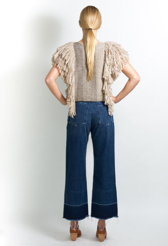 RACHEL COMEY FRINGE CROPPED VEST RACHEL COMEY FRINGE CROPPED VEST