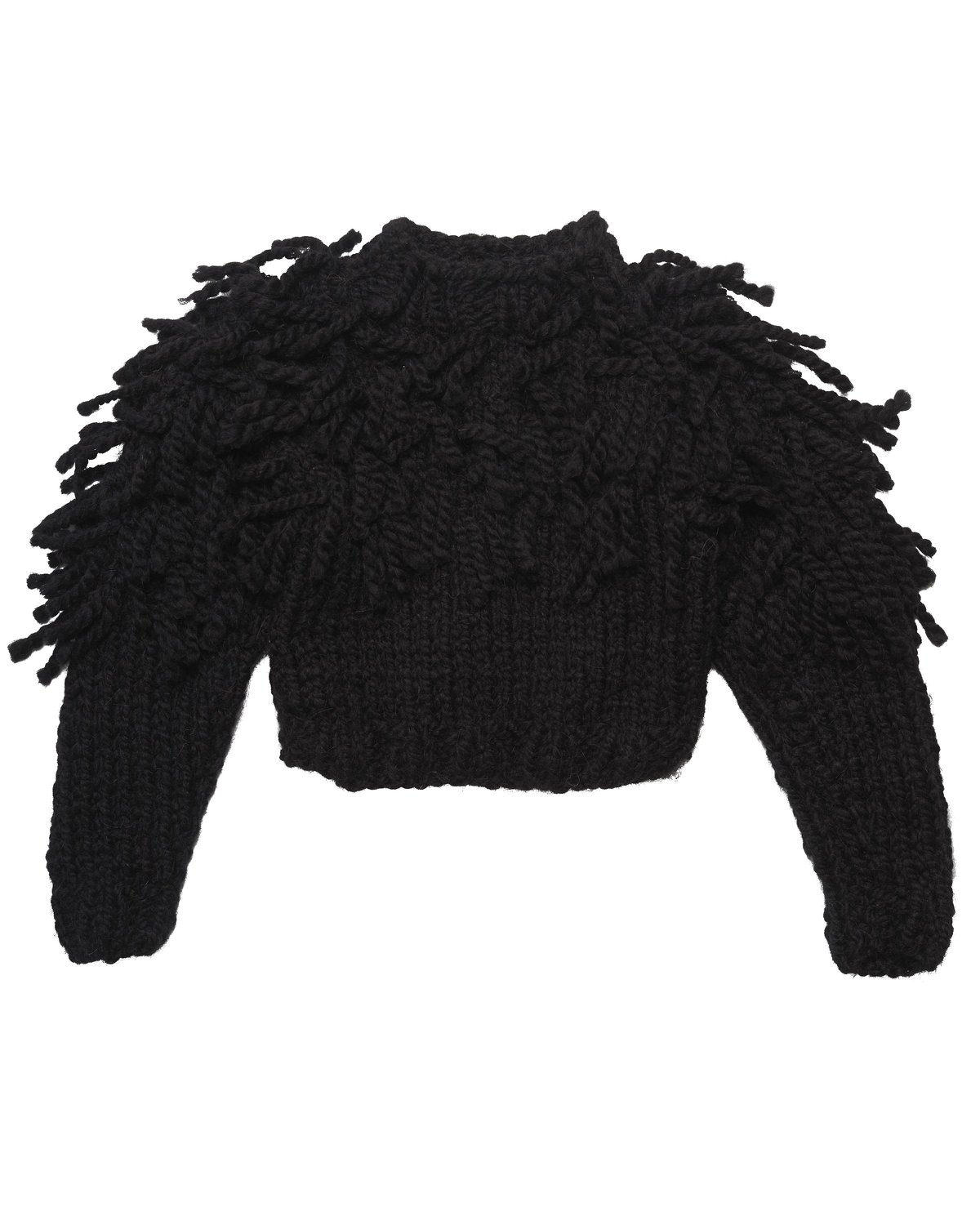 KIDS Manuela Fringe Jumper - BLACK - Image 1 of 2