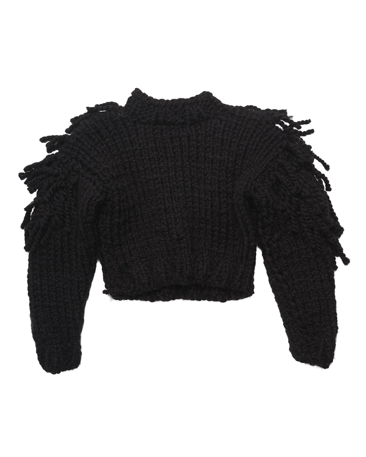 KIDS Manuela Fringe Jumper - BLACK - Image 2 of 2