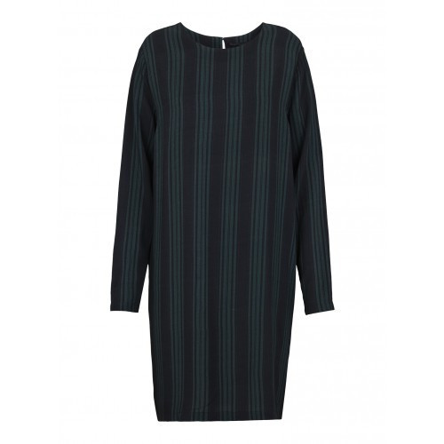 JUST FEMALE STRIPY DRESS | JUNGLE GREEN JUST FEMALE STRIPY DRESS | JUNGLE GREEN