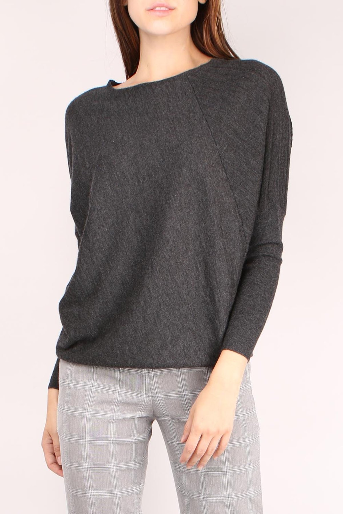 Paychi Guh Polygon Pullover - Charcoal - Image 1 of 3