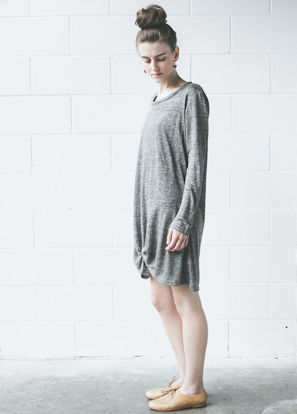 DolanLong Sleeve Knot Dress \ Dim DolanLong Sleeve Knot Dress \ Dim