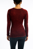 Avant Toi cashmere v neck fitted sweater - RED - Thumbnail 3