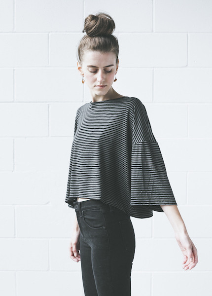 First Rite Box Tee | Dark Grey / Black Stripe First Rite Box Tee | Dark Grey / Black Stripe