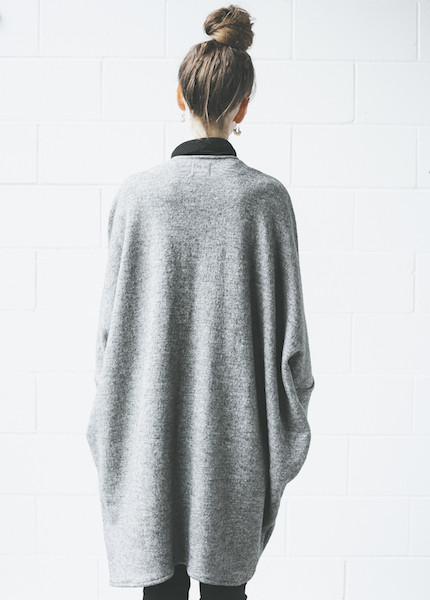 First Rite Sweater Cape | Grey First Rite Sweater Cape | Grey