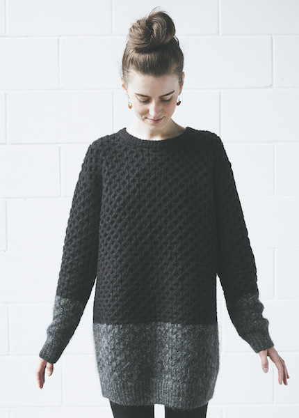 Line Knitwear Bates | Caviar / Charcoal Line Knitwear Bates | Caviar / Charcoal