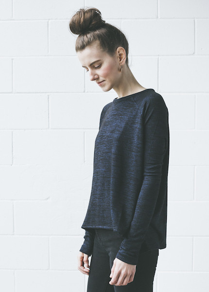 Rag & Bone Camden Long Sleeve Tee | Navy Rag & Bone Camden Long Sleeve Tee | Navy