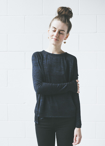 Rag & Bone Camden Long Sleeve Tee | Navy Rag & Bone Camden Long Sleeve Tee | Navy