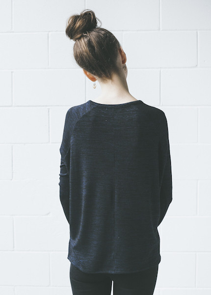 Rag & Bone Camden Long Sleeve Tee | Navy Rag & Bone Camden Long Sleeve Tee | Navy