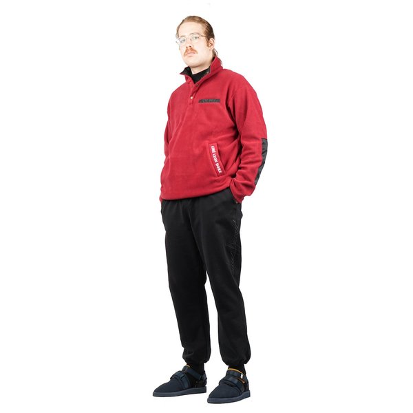 Aimé Leon Dore POLAR FLEECE PULLOVER - MAROON | Garmentory