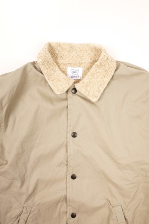 save khaki berber lined warm up jacket