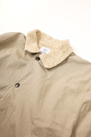 save khaki berber lined warm up jacket
