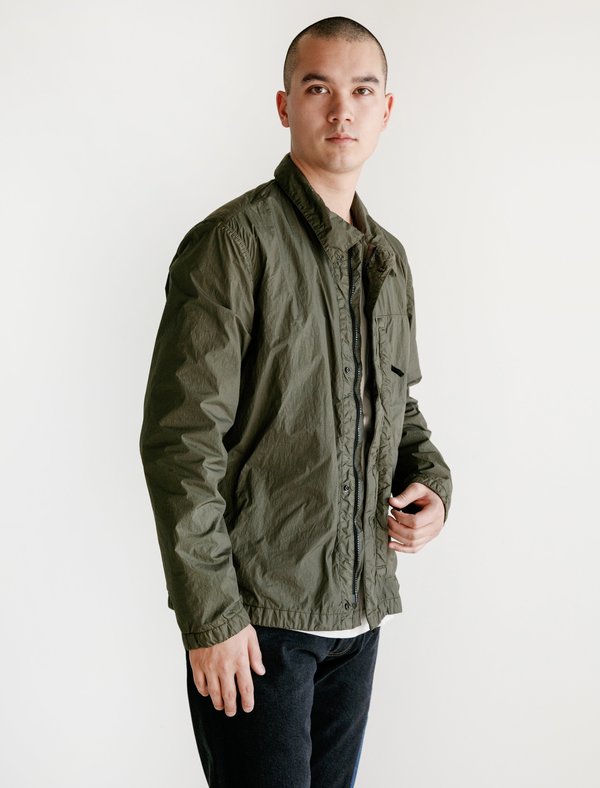 Stone Island Garment Dyed Reps Overcoat - Olive | Garmentory