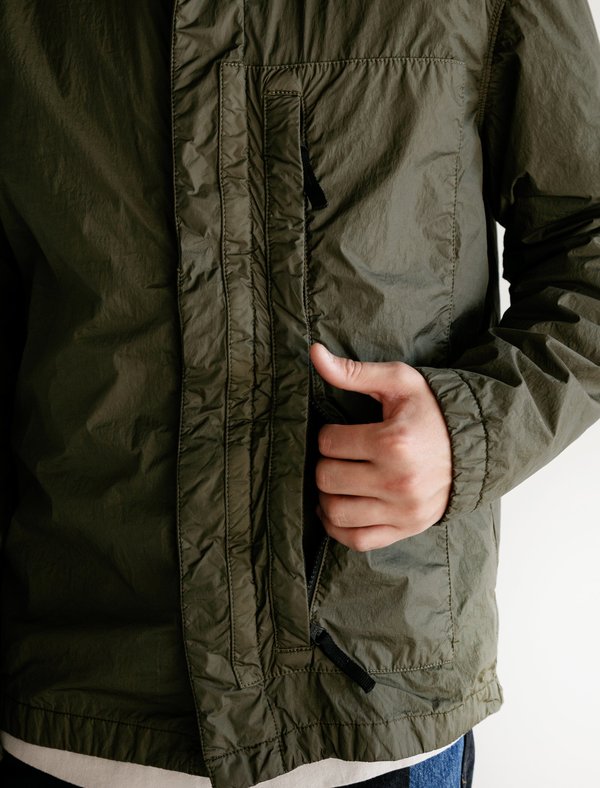 Stone Island Garment Dyed Reps Overcoat - Olive | Garmentory
