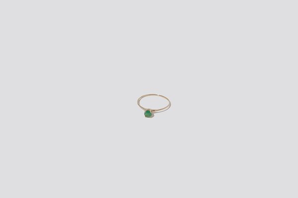 Mondo Mondo Emerald Princess Ring - 14k Yellow Gold