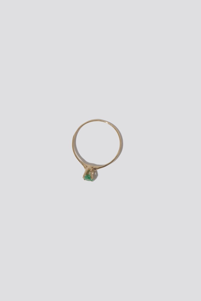 Mondo Mondo Emerald Princess Ring - 14k Yellow Gold