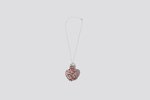 Alexa De La Cruz Glass Heart Necklace - White/Red - Thumbnail 4