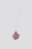 Alexa De La Cruz Glass Heart Necklace - White/Red - Thumbnail 2