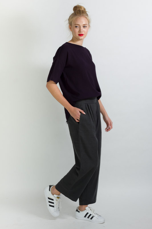 BLACK CRANE PLEATS PANT BLACK CRANE PLEATS PANT