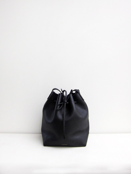 Bucket Bag, Tumbled, Black Bucket Bag, Tumbled, Black