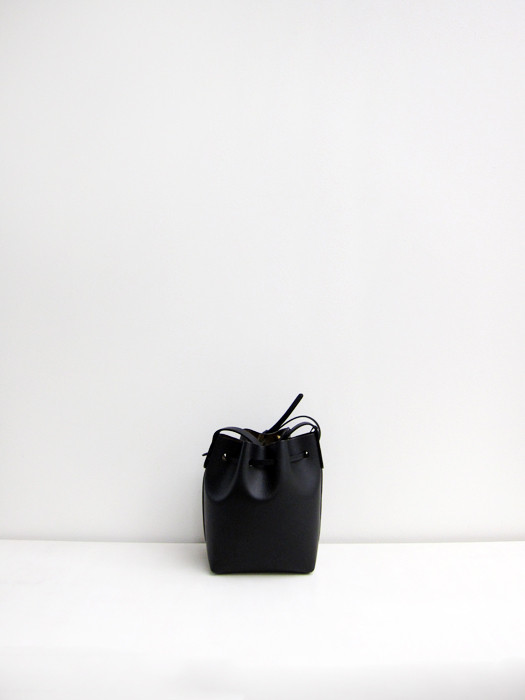 Mini Mini Bucket Bag, Black/Gold Mini Mini Bucket Bag, Black/Gold